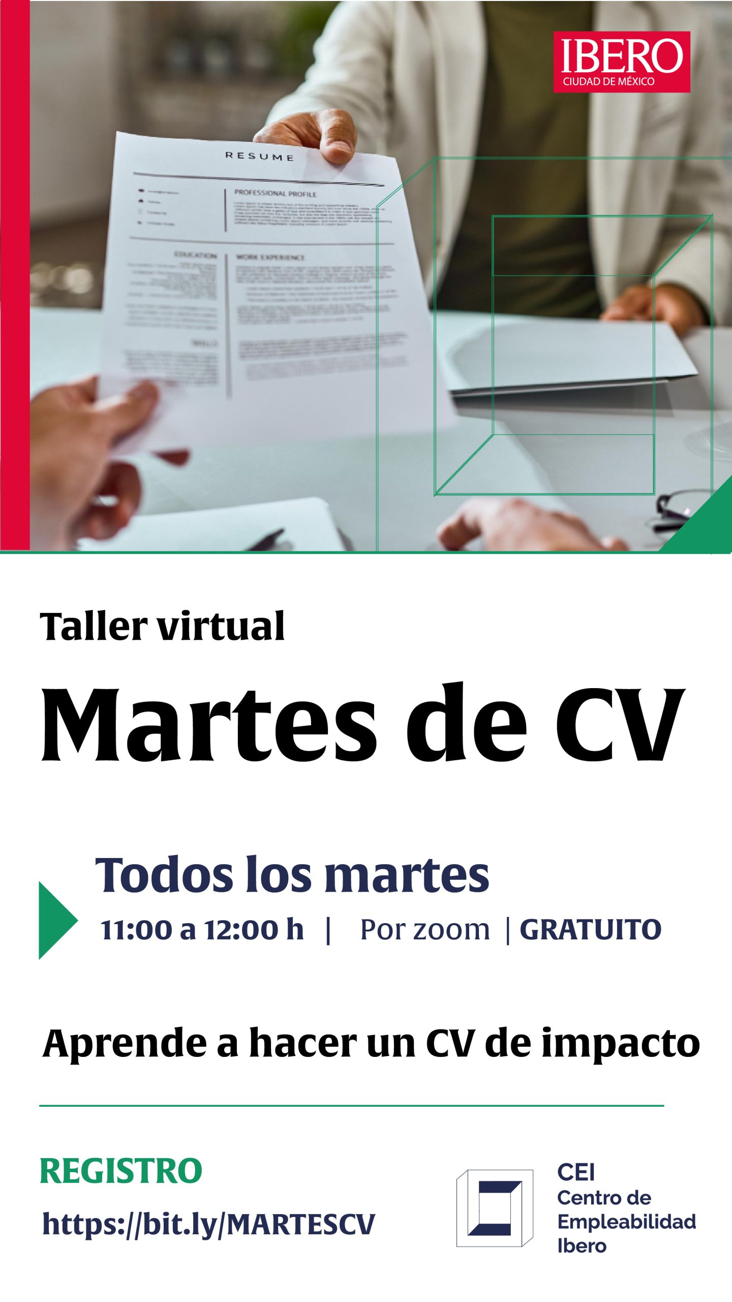 Martes de CV – Trayectoria Profesional IBERO