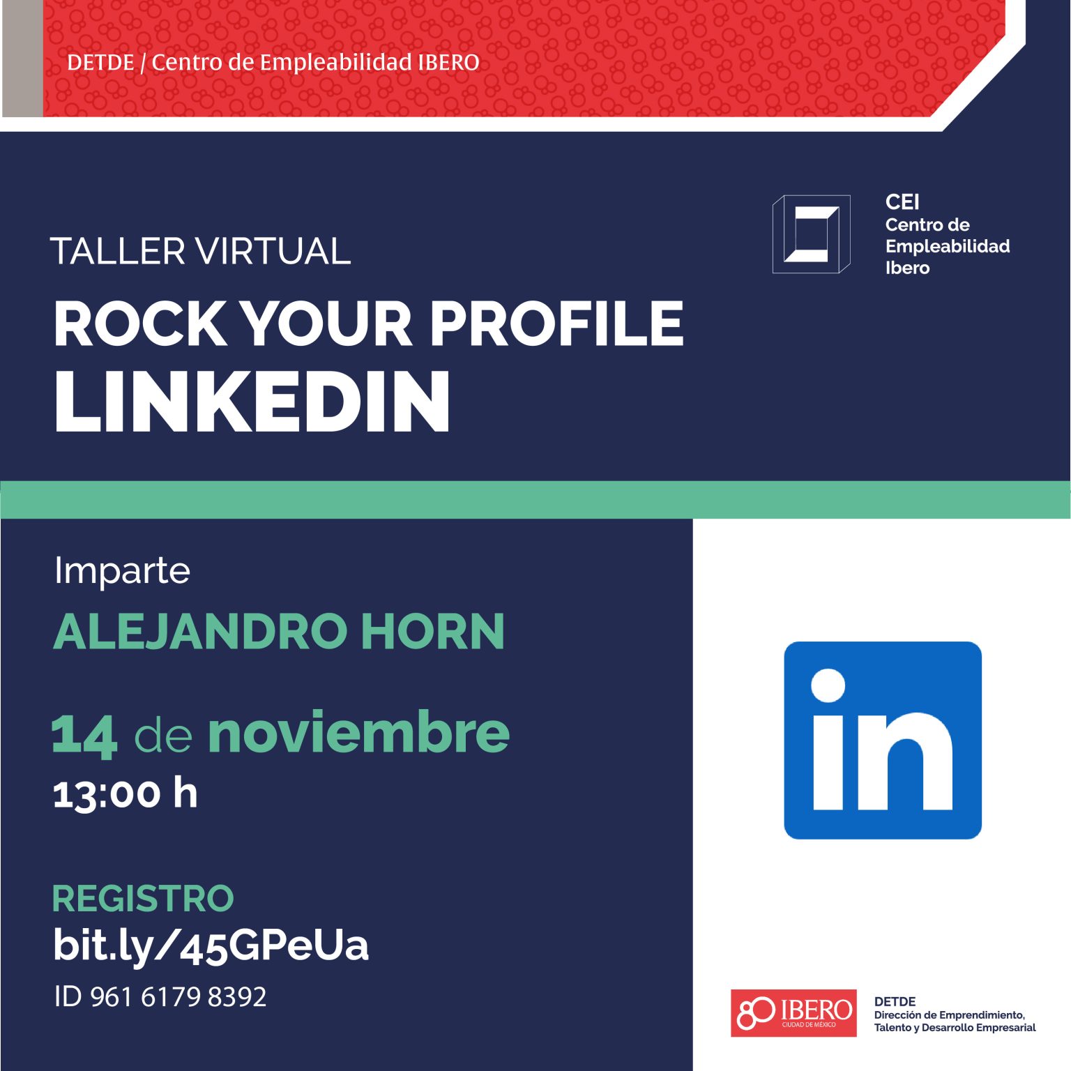 Rock your profile. Linkedin – Trayectoria Profesional IBERO